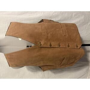 Brown Suede Aviator International Extra Large Vest Pre owned